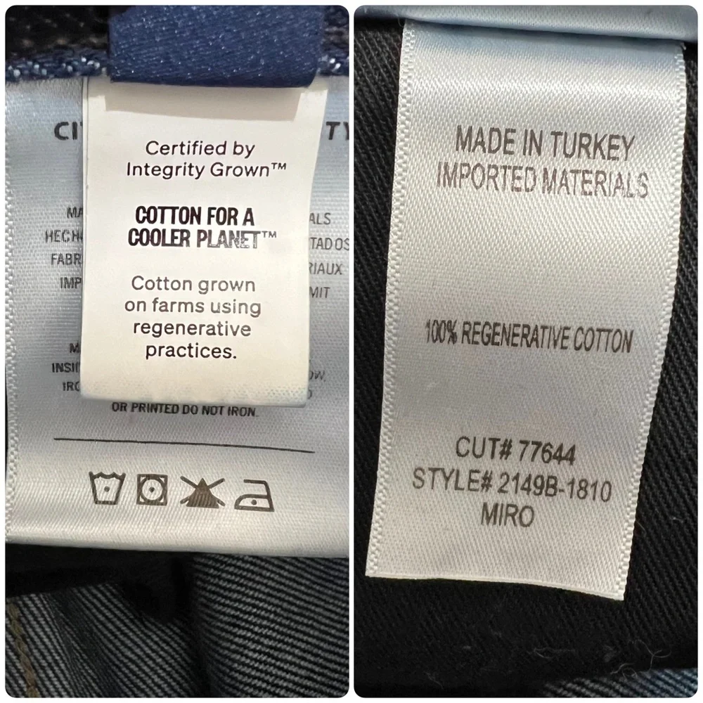 Citizens Of Humanity Navy Wide Leg Jeans - Picture 13 of 16
